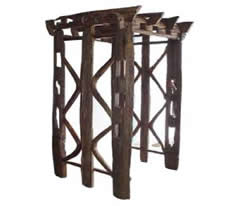 rustic pergola