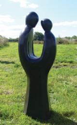 balck marble abstract couple